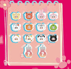 Baby three-year-old mini animal head small plush series trendy blind box