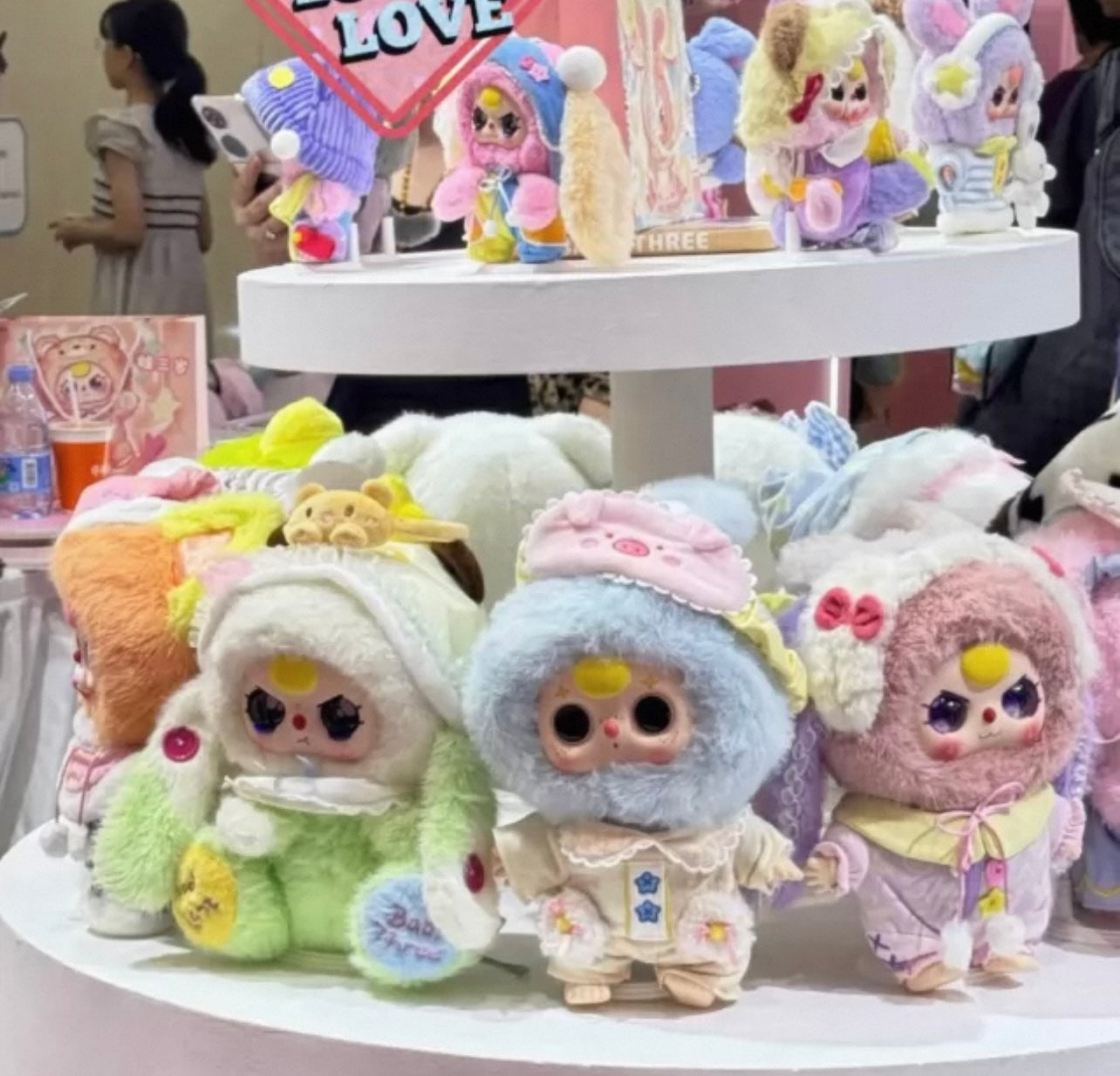 Baby three-year-old sweet dream 100% plush blind box cute rabbit hand-made pendant