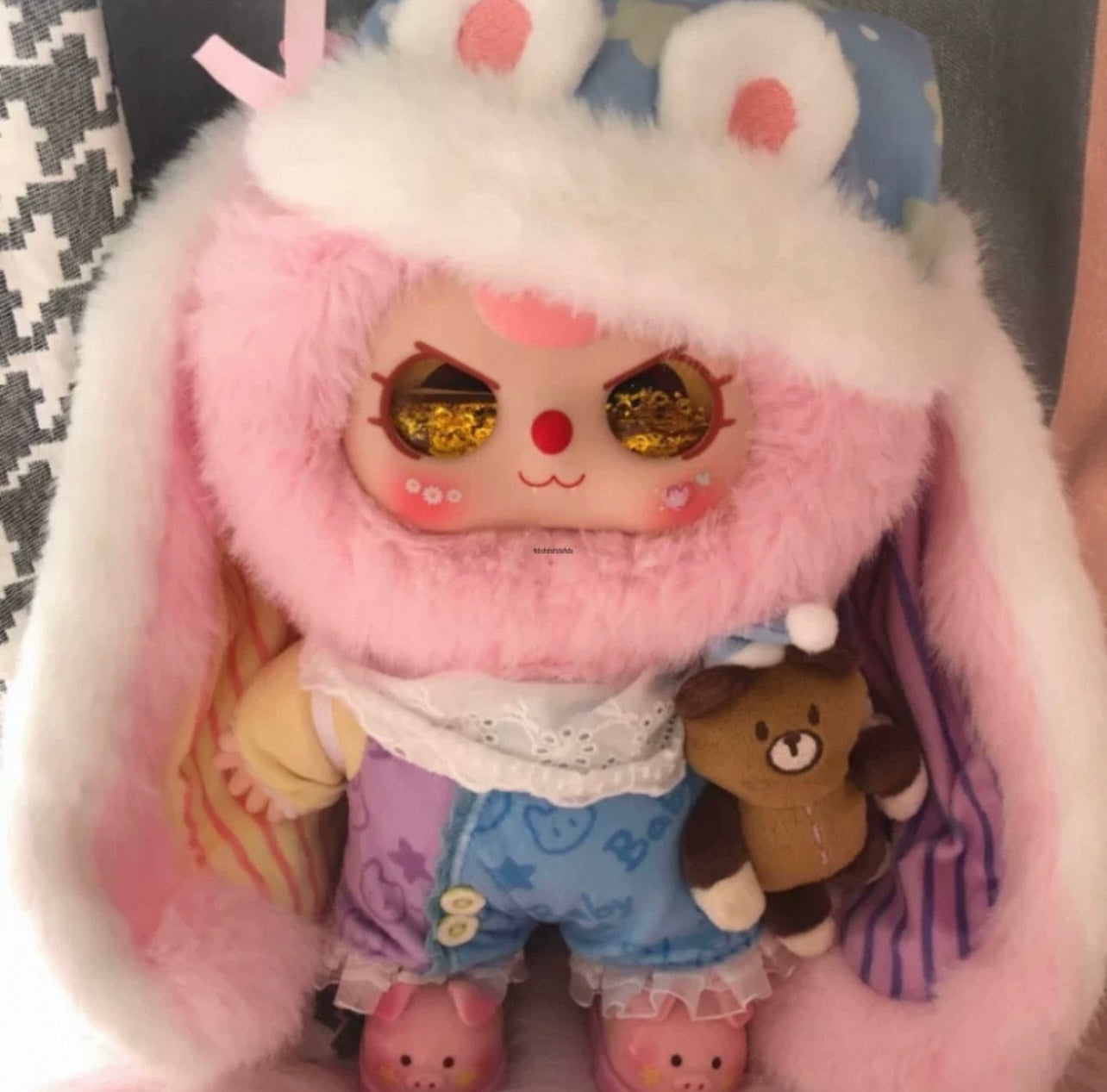 Baby three-year-old sweet dream 400% 400 plush blind box cute rabbit hand-made pendant