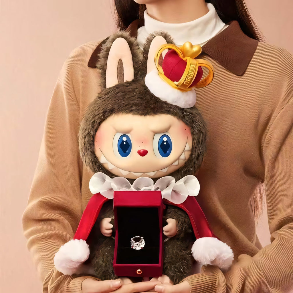 POP MART THE MONSTERS New LABUBU KING H370mm Let's Checkmate Plush Toy