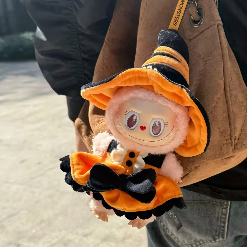 Pop Mart Labubu Magic of Pumpkin Mokoko Vinyl Plush Pendant (Pop Land Exclusive)