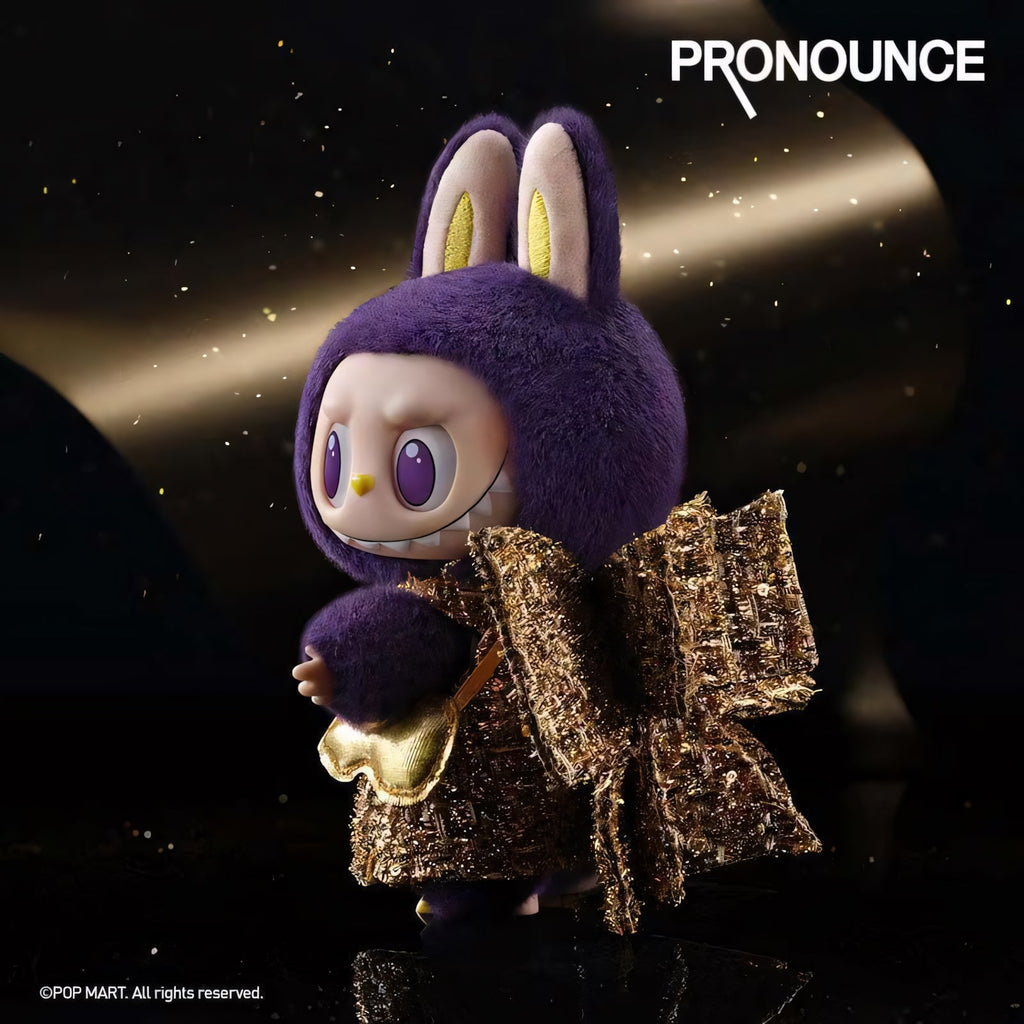 Pop Mart x THE MONSTERS: Labubu Wearing PRONOUNCE Fashion Label "Wings Of Fortune" Plush Doll Pendant