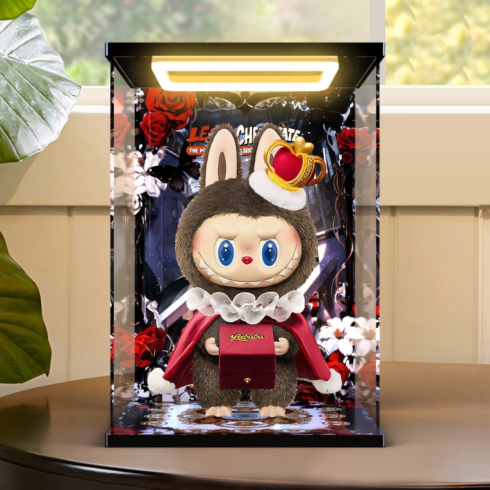 POP MART THE MONSTERS New LABUBU KING H370mm Let's Checkmate Plush Toy