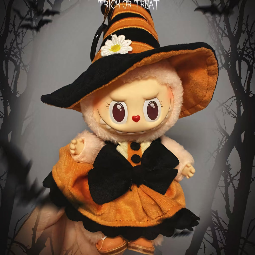Pop Mart Labubu Magic of Pumpkin Mokoko Vinyl Plush Pendant (Pop Land Exclusive)