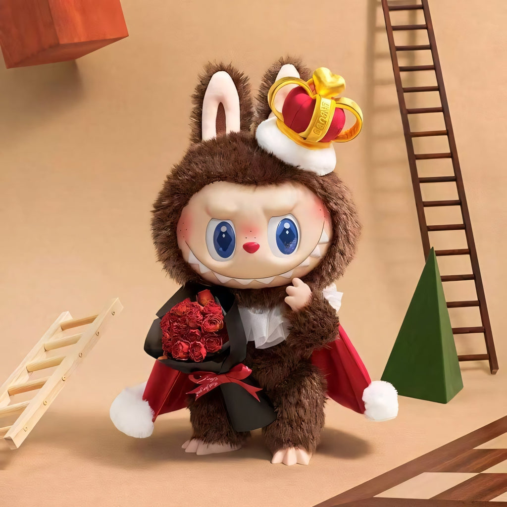 POP MART THE MONSTERS New LABUBU KING H370mm Let's Checkmate Plush Toy