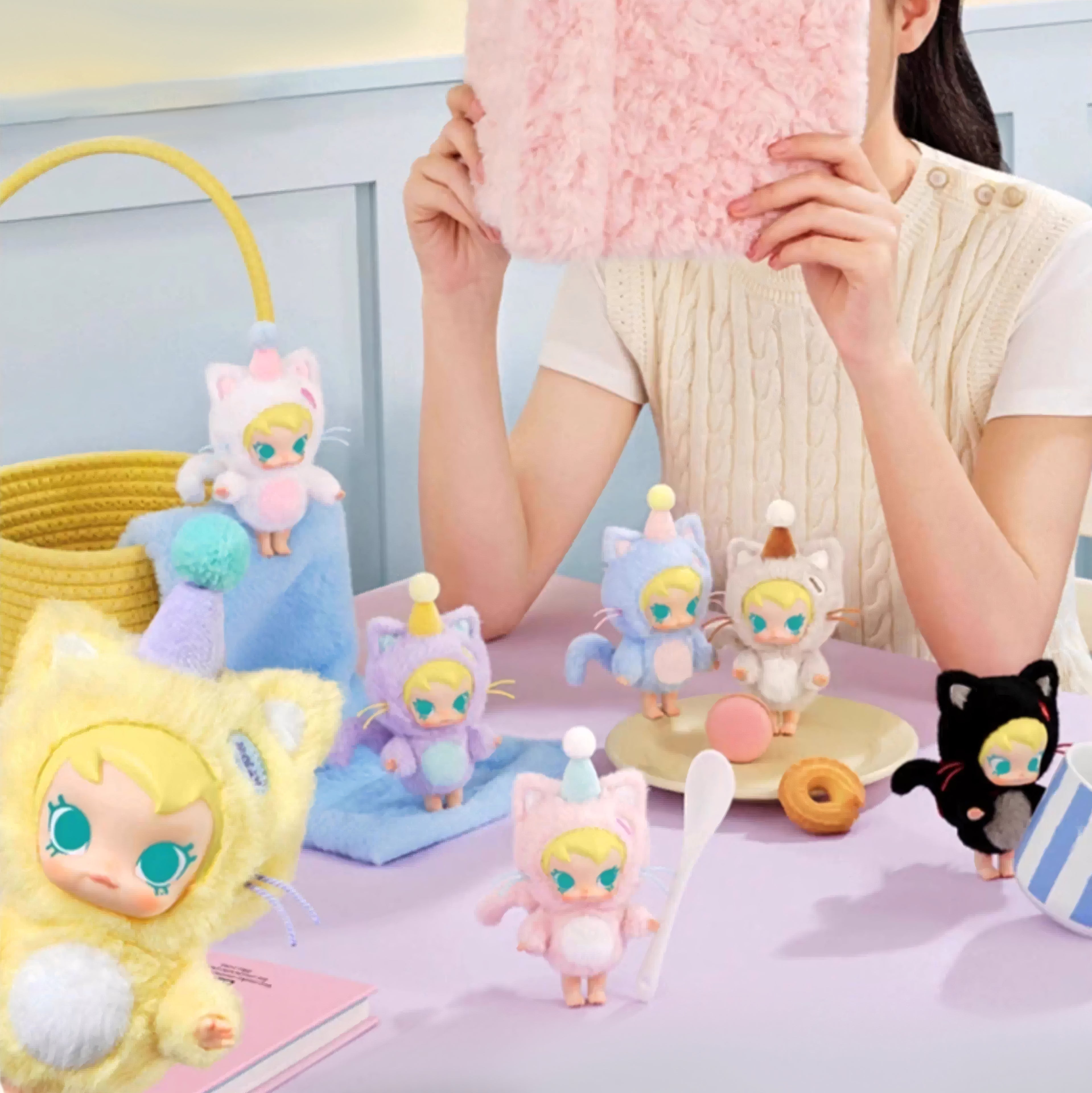 Authentic Baby Molly Pocket Friends Series-Vinyl Plush Pendant