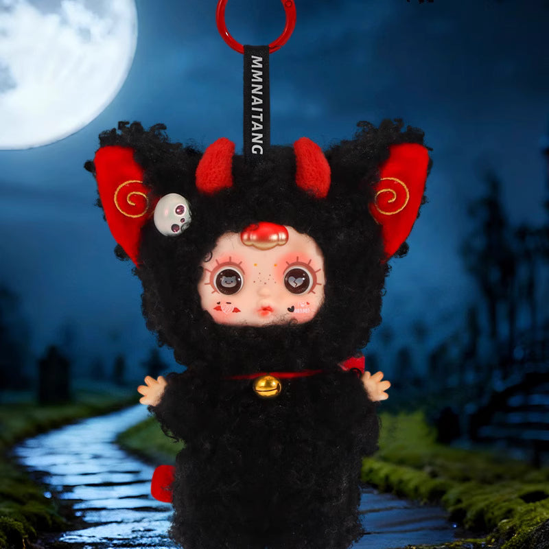 Genuine MMSUGER BABYA Toffee Baby Night Elf Party Series Plush Pendant Blind Box Hand-held Office Doll