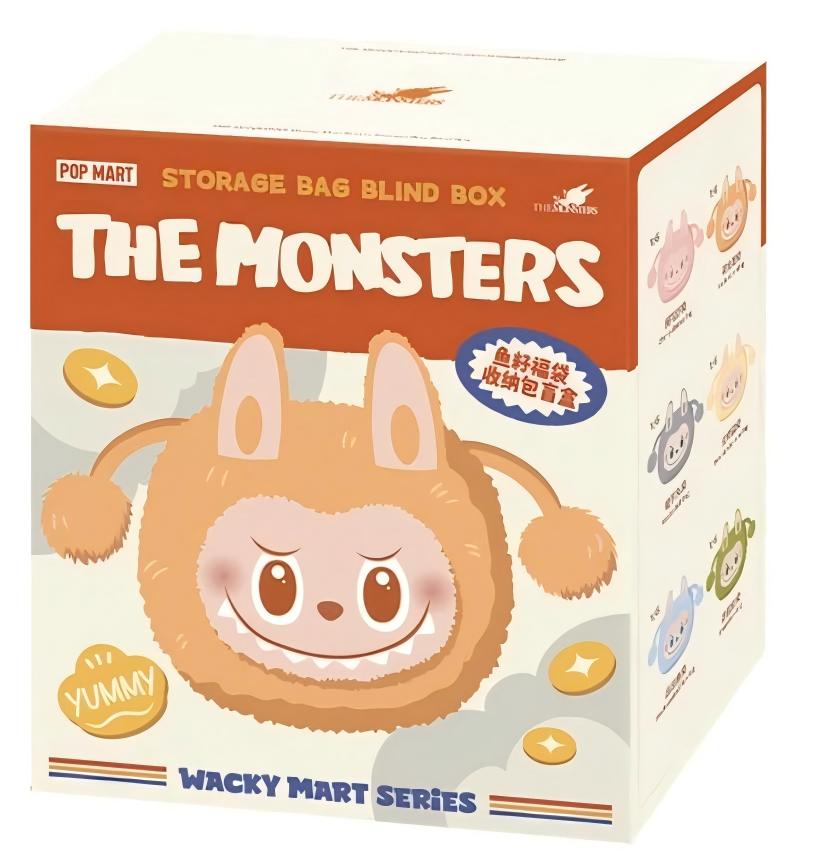 POPMART Strange Taste Convenience Store Flash Store Limited LABUBU Fish Roe Blessing Bag Storage Bag Blind Box