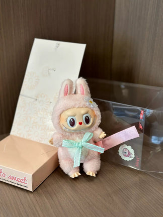 Popmart Labubu Friend Mokoko Close To Sweet Vinyl Plush Doll Pendant