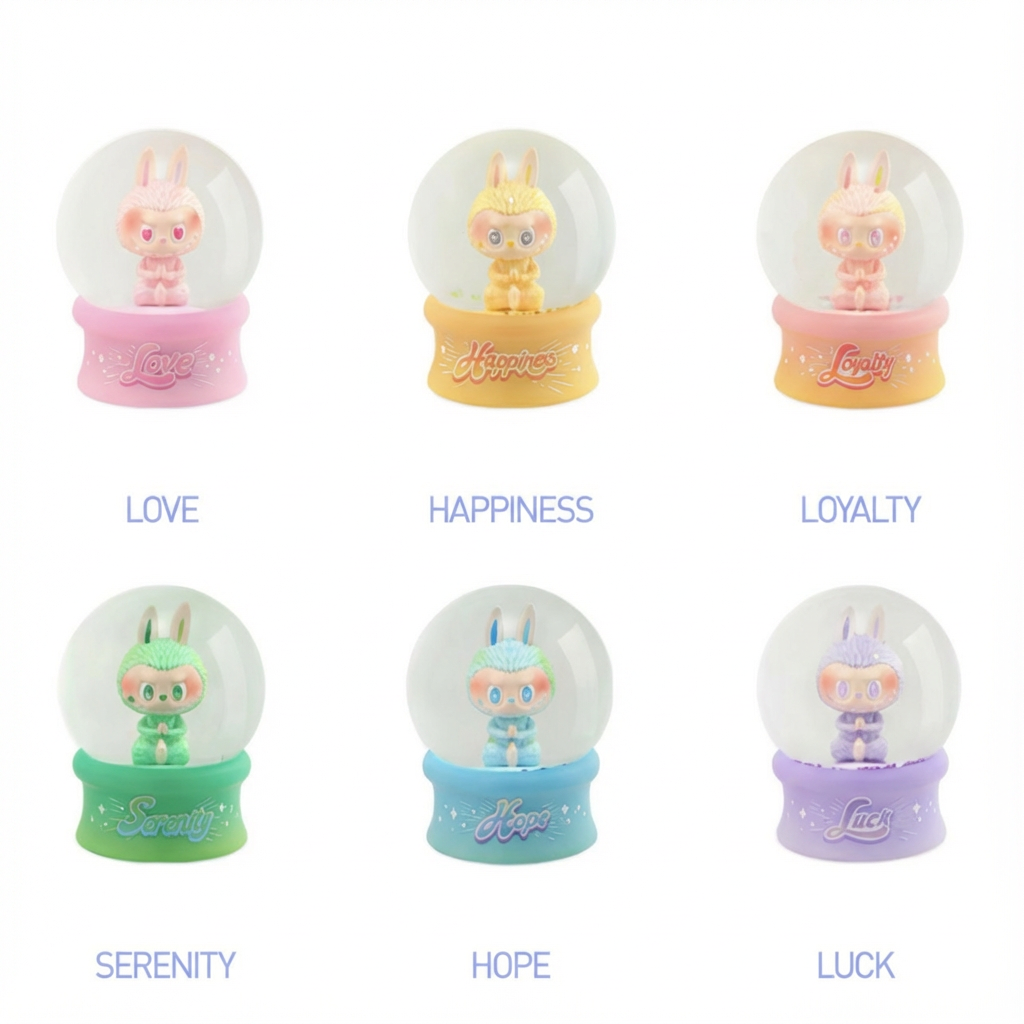 POPMART LABUBU Big Into Energy Crystal Ball Gift Figurine Blind Box